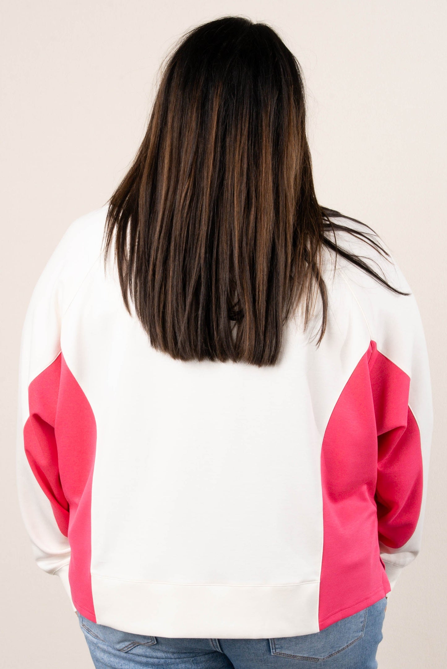Color Block Raglan Pullover