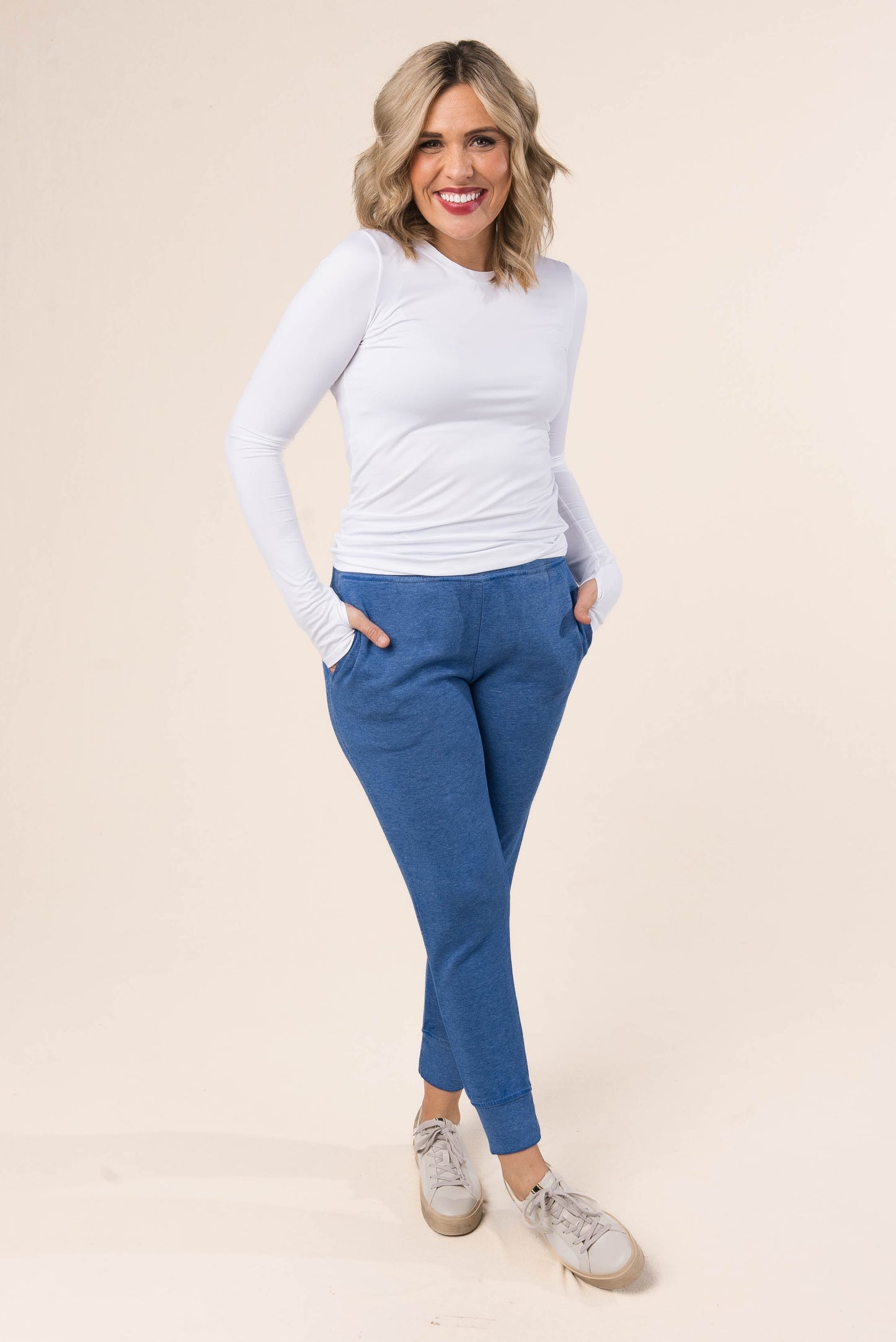 Hacci Knit High Waist Joggers