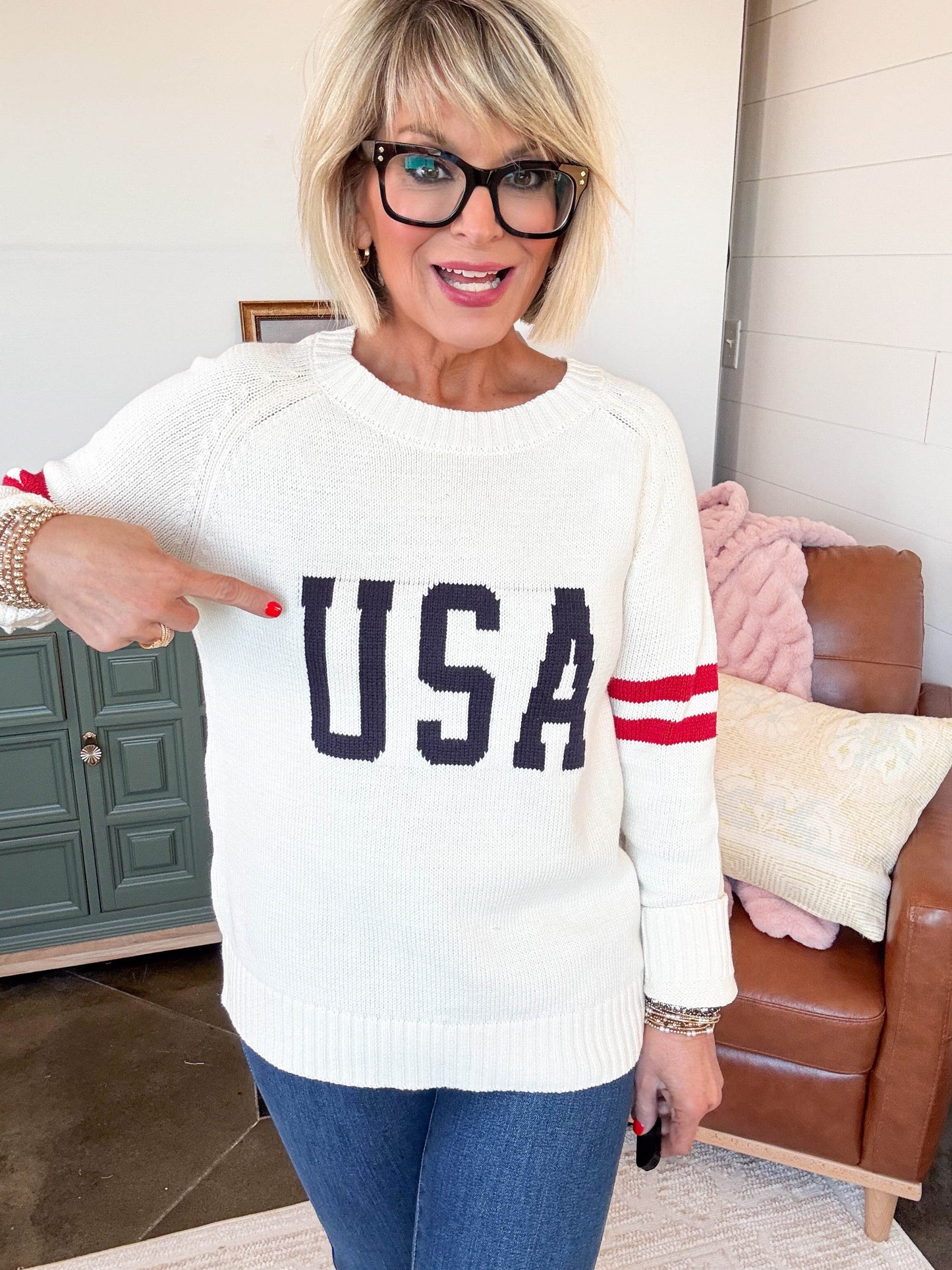 Let Freedom Ring USA Knit Sweater