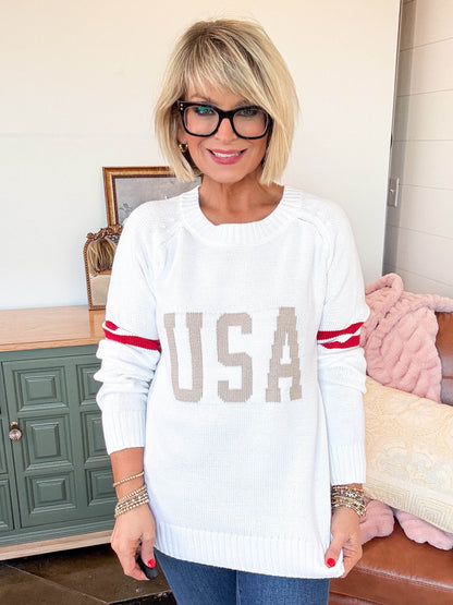 Let Freedom Ring USA Knit Sweater