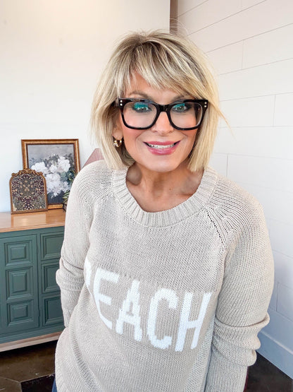 Matilda Beach Knit Raglan Sweater