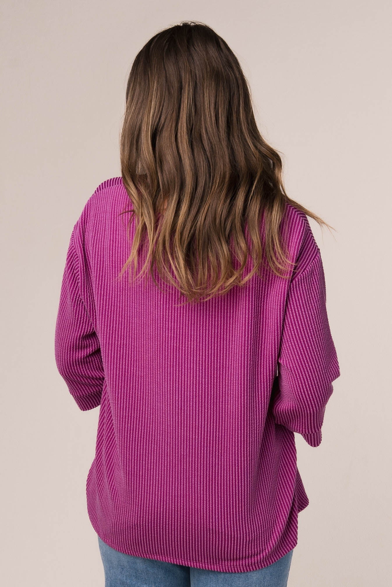 Ribbed Dolman Pocket Top *Final Sale*