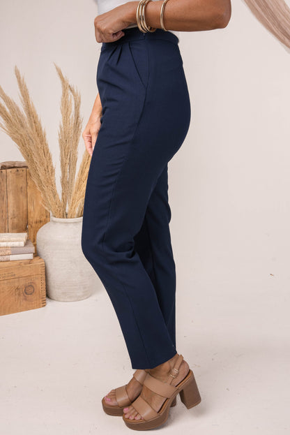 Side Zipper Ankle Pants