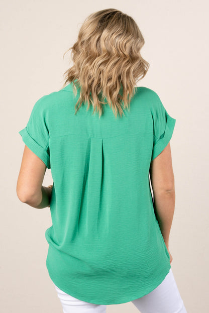 Crinkle Knit Hi-Lo Shirt