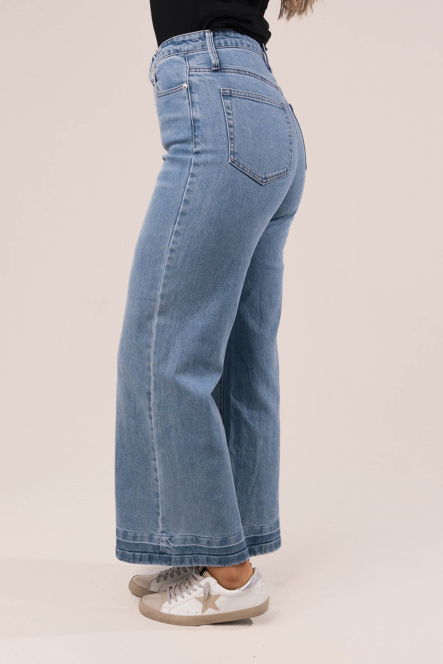 High Rise Wide Leg Jeans