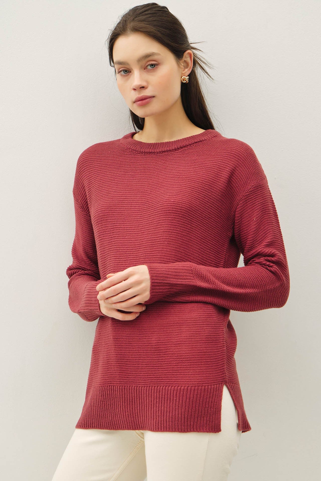 Ribbed Boyfriend Sweater