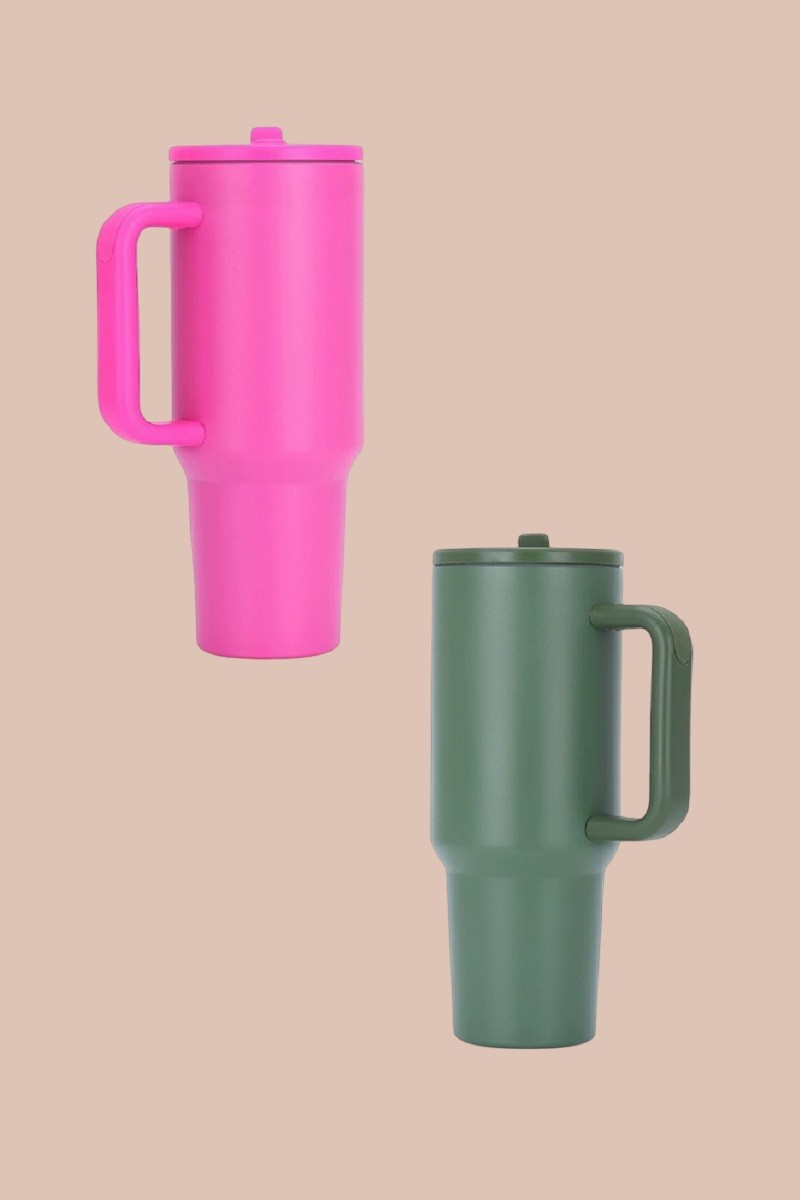 Spill Free Stainless Steel Tumbler