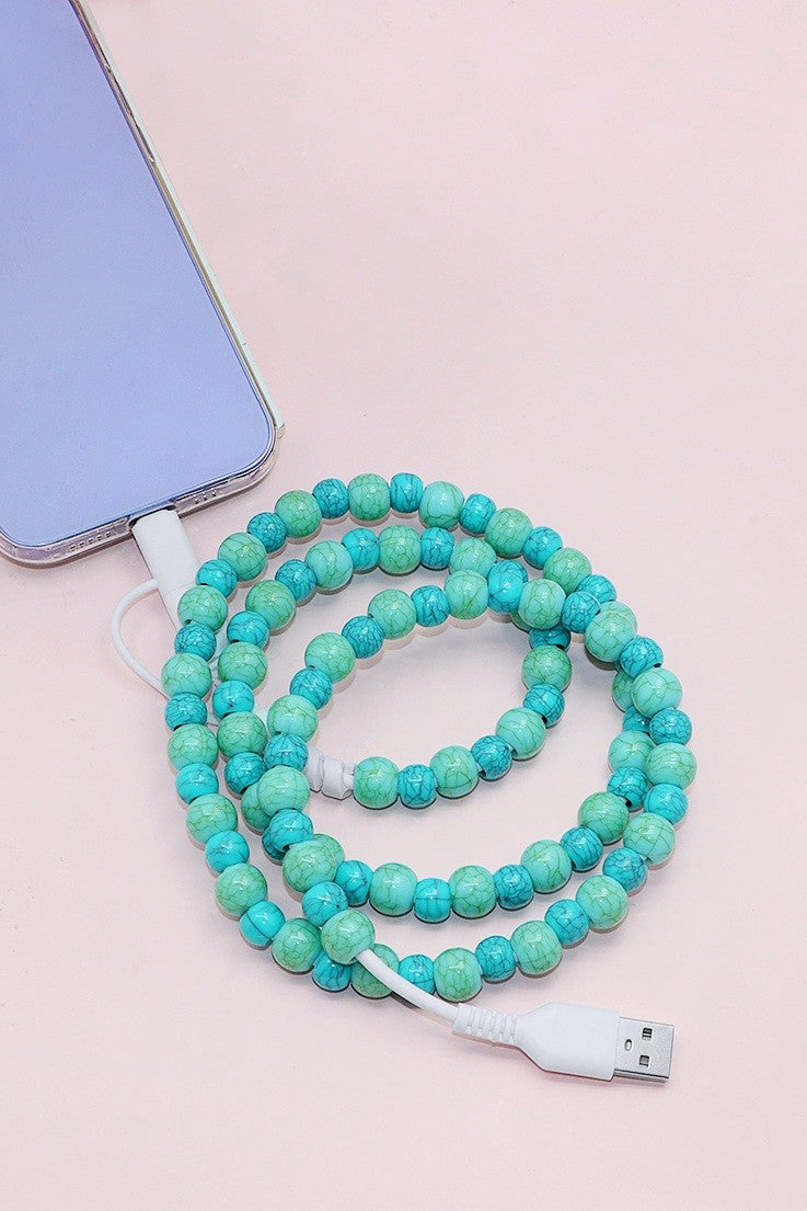 Charming Charge Beaded Dual Charging Cable