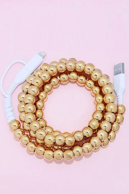 Charming Charge Beaded Dual Charging Cable