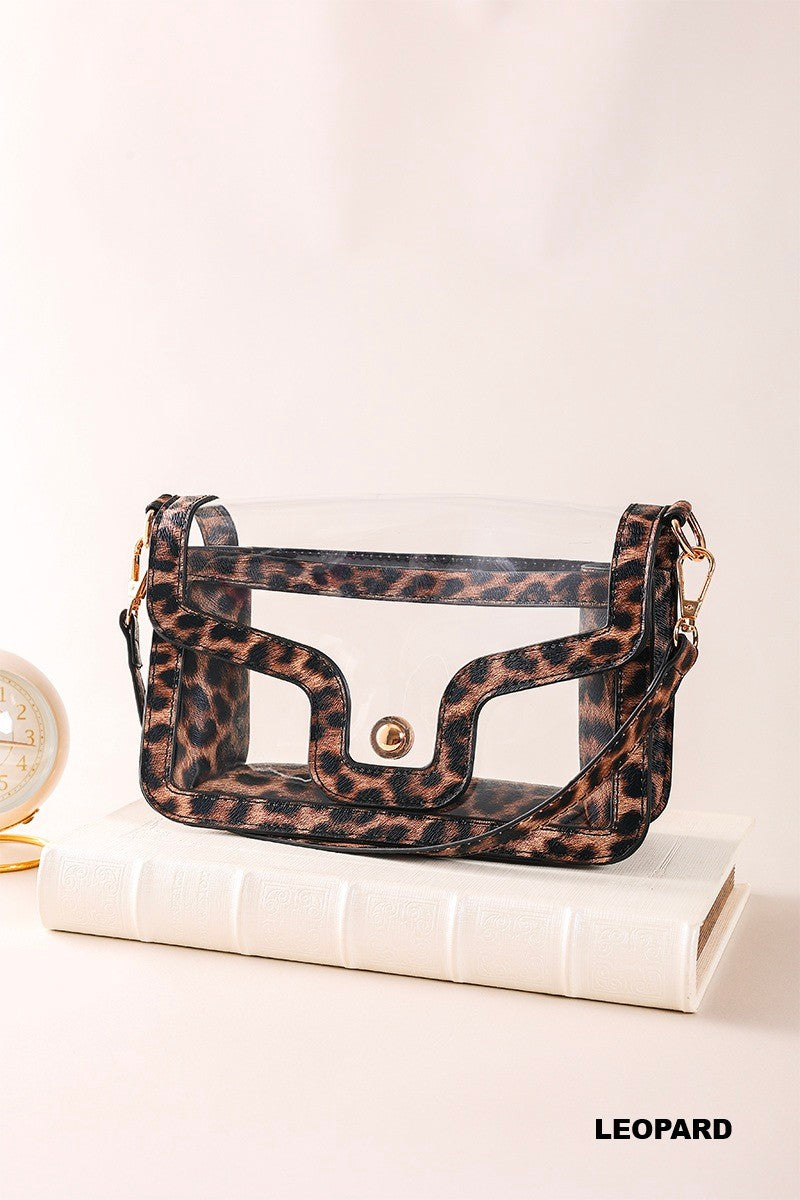 Zoey Clear Stadium Handbag