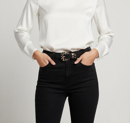 Wild Ride Leopard Buckle Belt