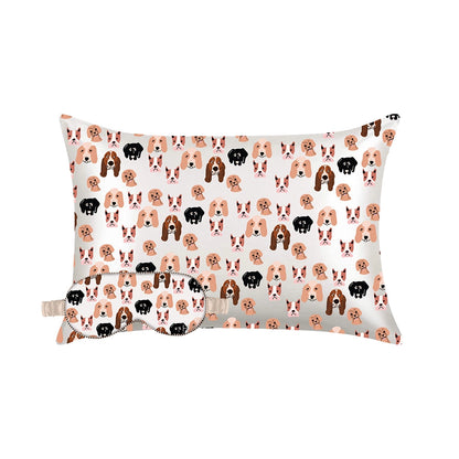Dog Lovers Satin Eyemask & Satin Pillowcase Set