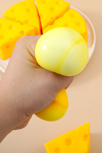 Cheese Wheel Stress Relief Squishy