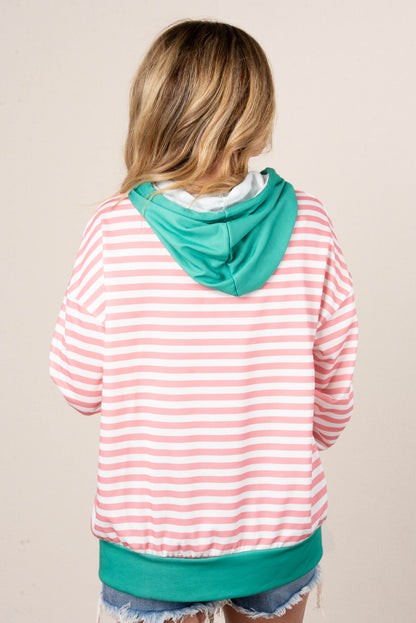 GF Exclusive Georgia Mae Striped Hooded Pullover