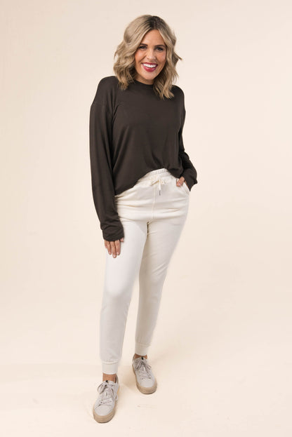 Fleece Lined Drawstring Joggers