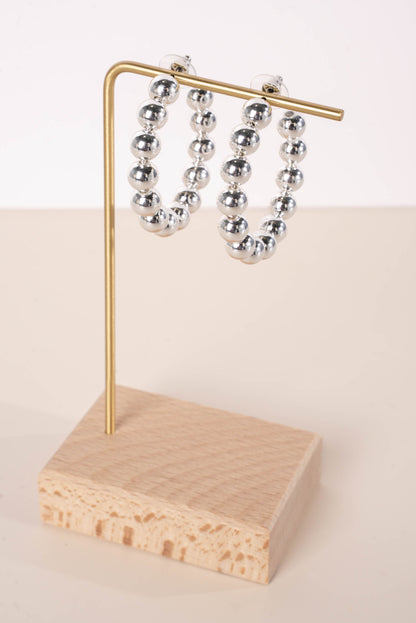 Large Metal Ball Hoops