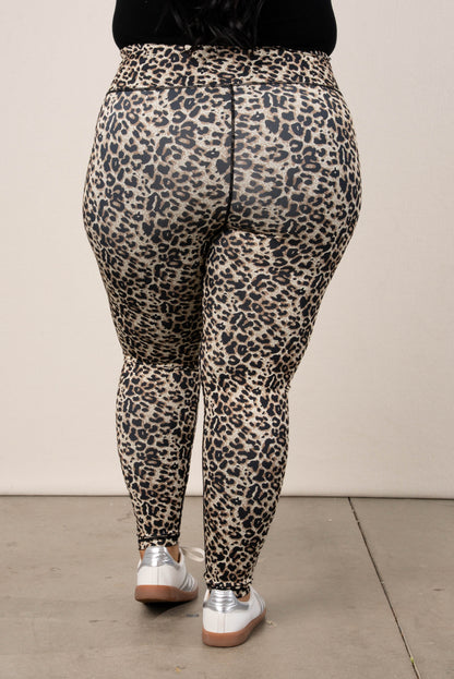 Cheetah High Waist Active Ankle Leggings