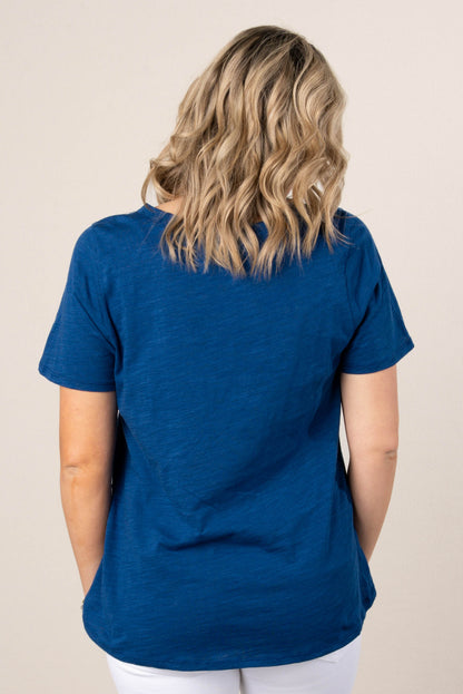 Slub Knit V-Neck Tee *Final Sale*