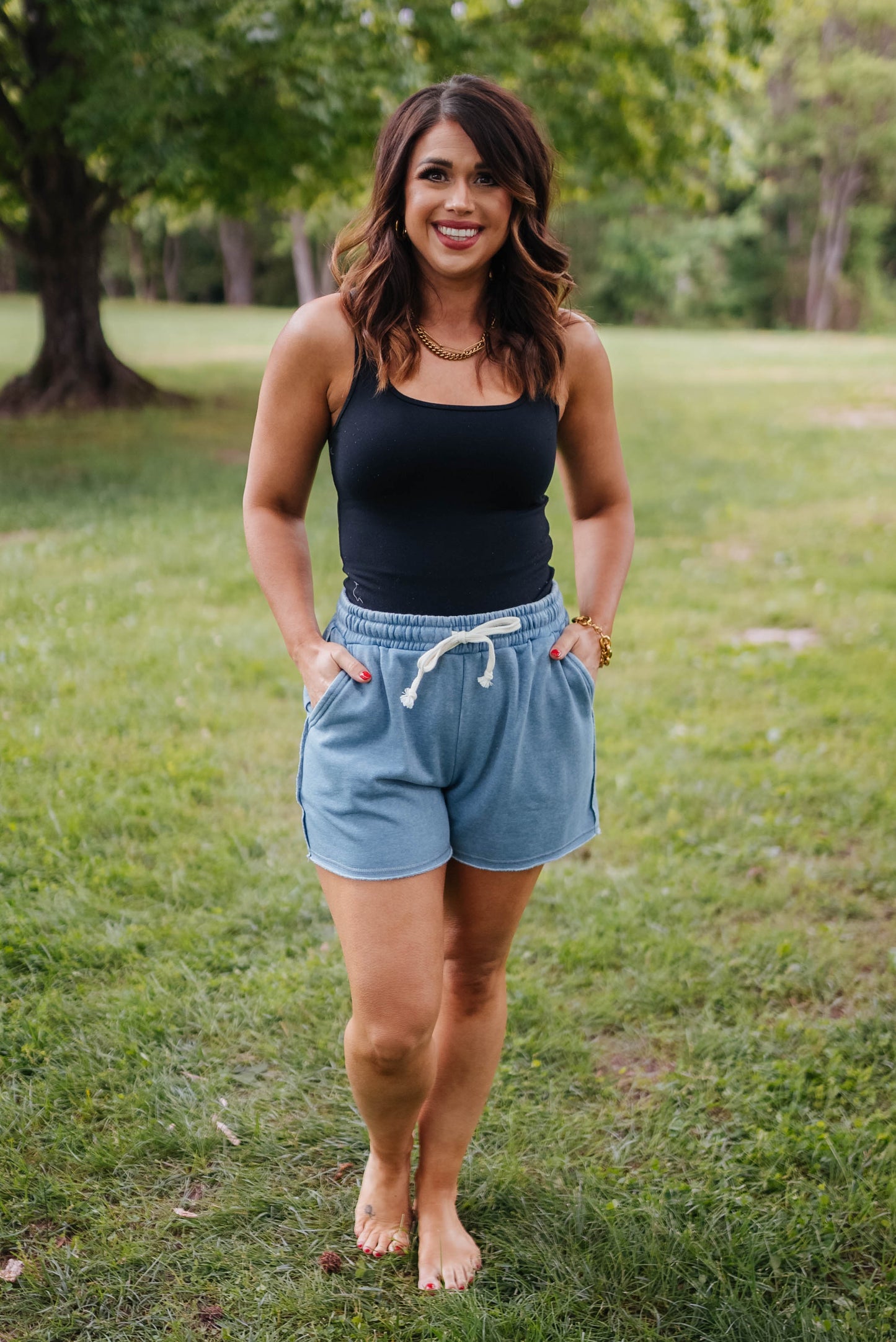 French Terry Drawstring Shorts {More Colors}
