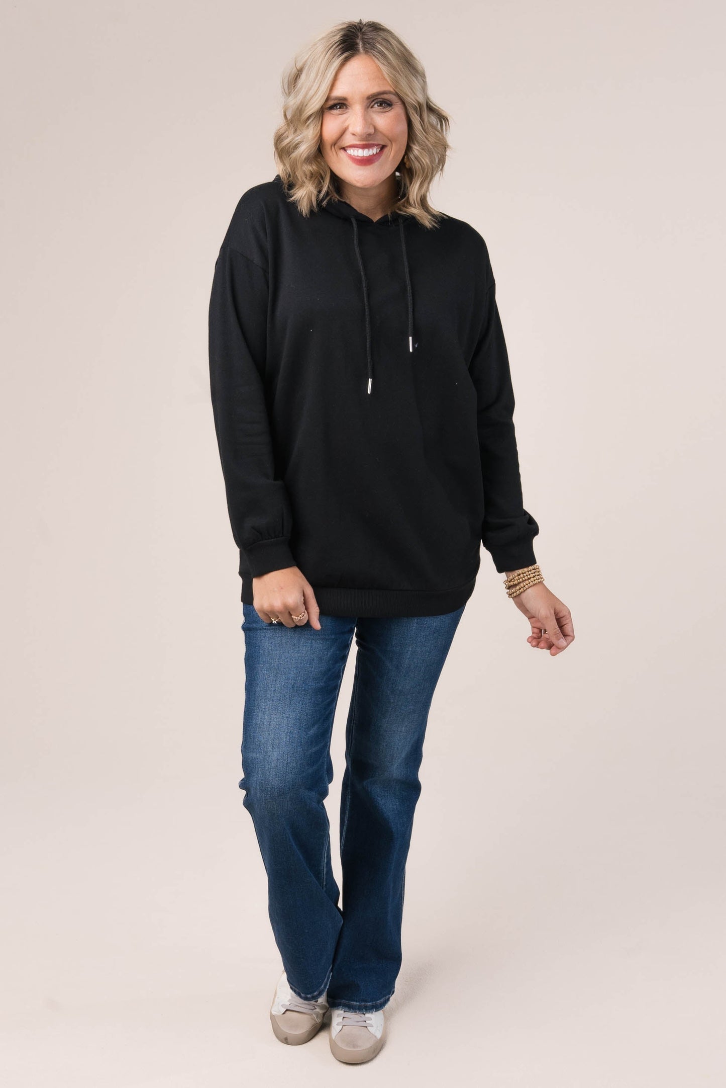 Drawstring Hooded Pullover
