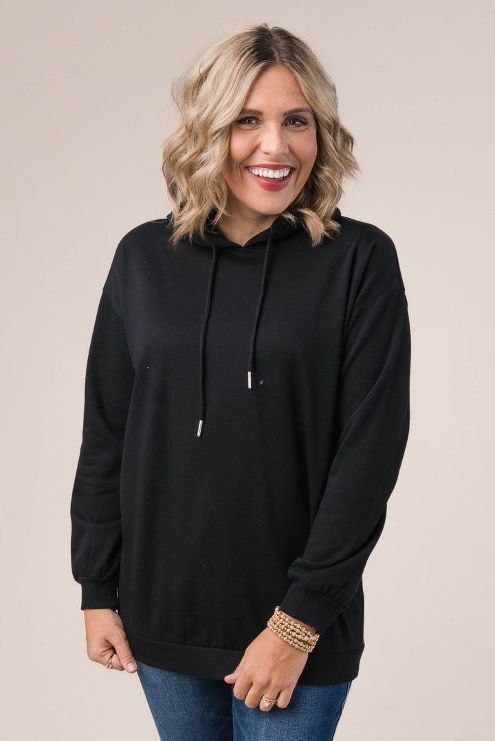 Drawstring Hooded Pullover