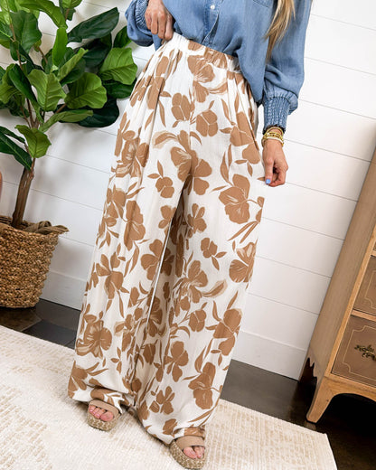 Havana Nights Tropical Palazzo Pants