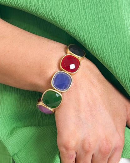 Jeweled Stretch Bangle Bracelet