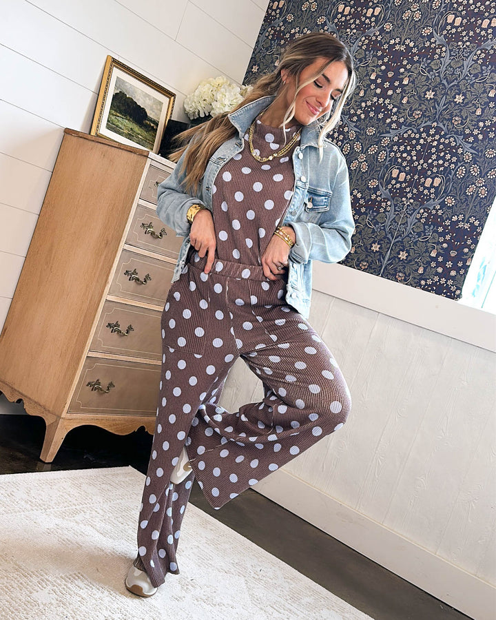Pretty Woman Polka Dot Top + Pants Set