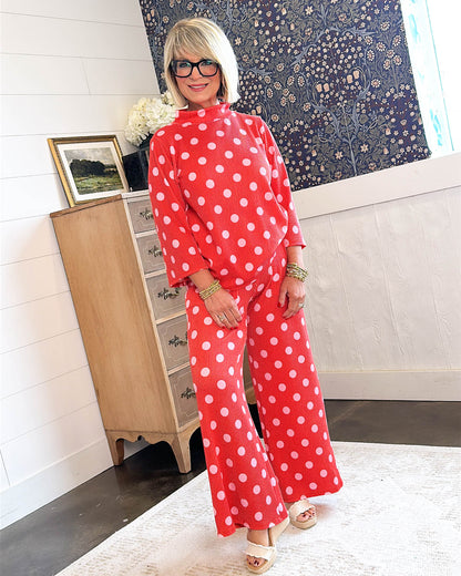 Pretty Woman Polka Dot Top + Pants Set