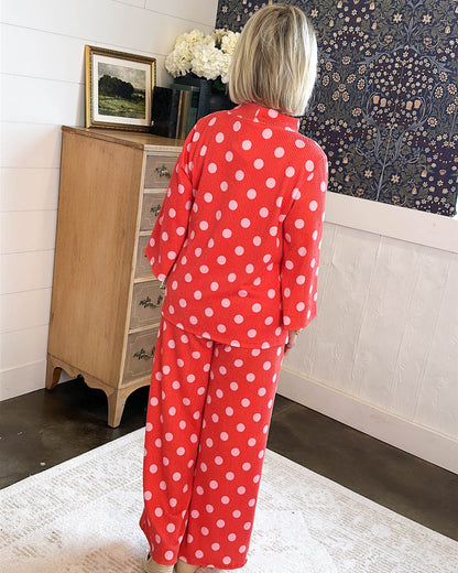 Pretty Woman Polka Dot Top + Pants Set