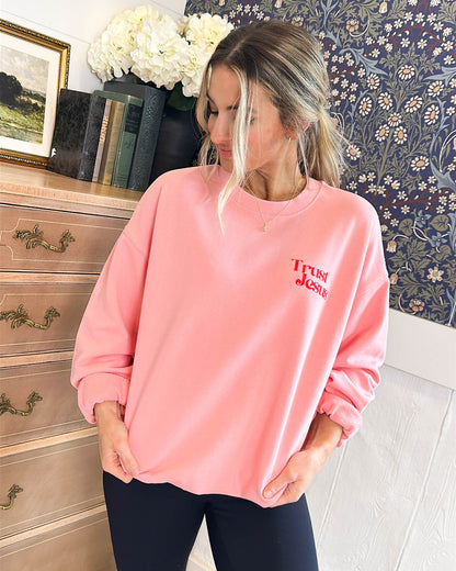 Trust Jesus Graphic Sweatshirt