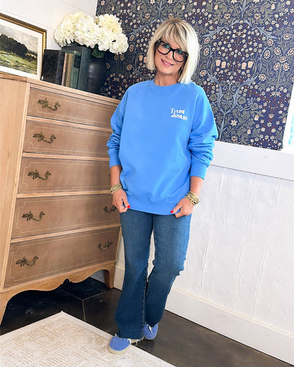 Trust Jesus Graphic Sweatshirt