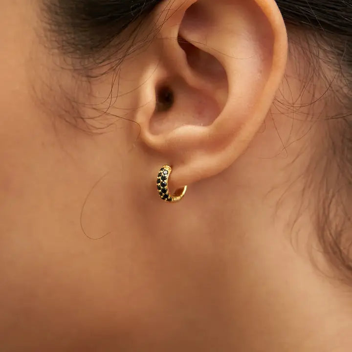 Crystal Huggie Earrings