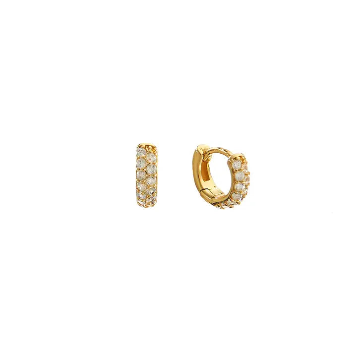Crystal Huggie Earrings