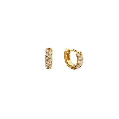 Crystal Huggie Earrings