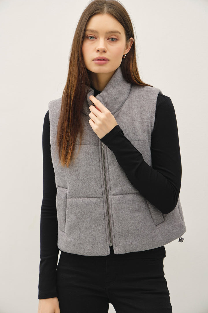 Quilted Fine Ribbed Vest PRE-ORDER
