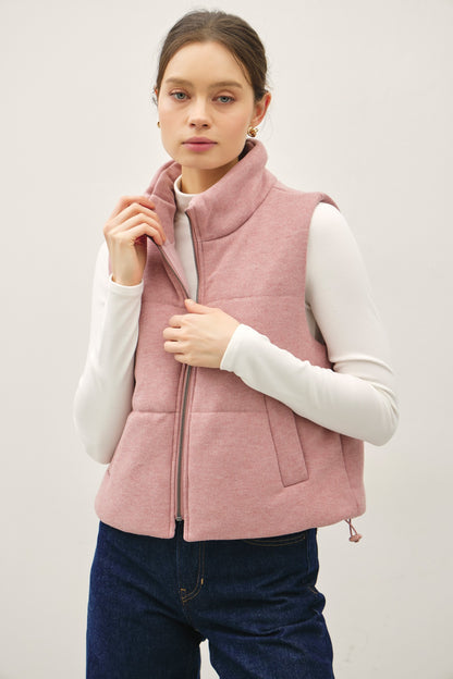 Quilted Fine Ribbed Vest PRE-ORDER