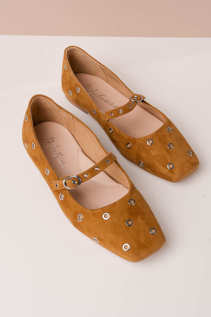 Mick Sueded Leather Ballet Flat