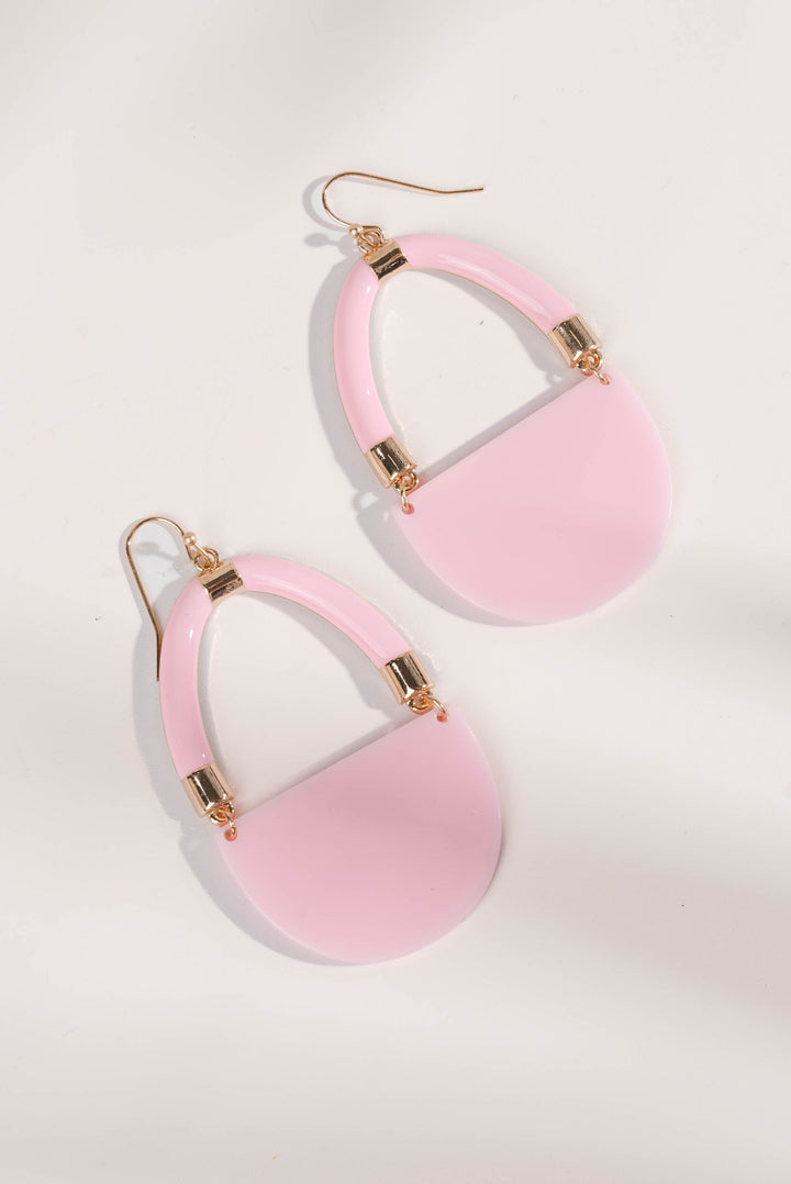 Acetate Geo Dangle Earrings