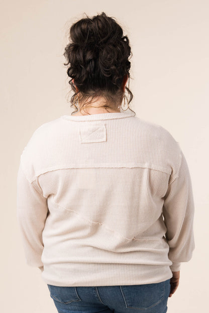 Ribbed Exposed Seam Top *Final Sale*
