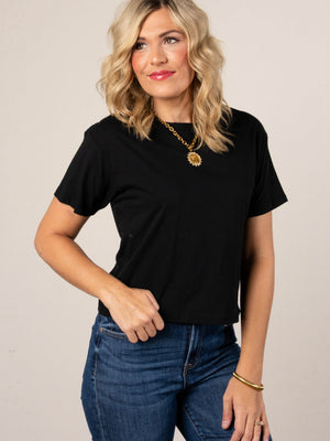 Cropped Cotton T-Shirt *Final Sale*