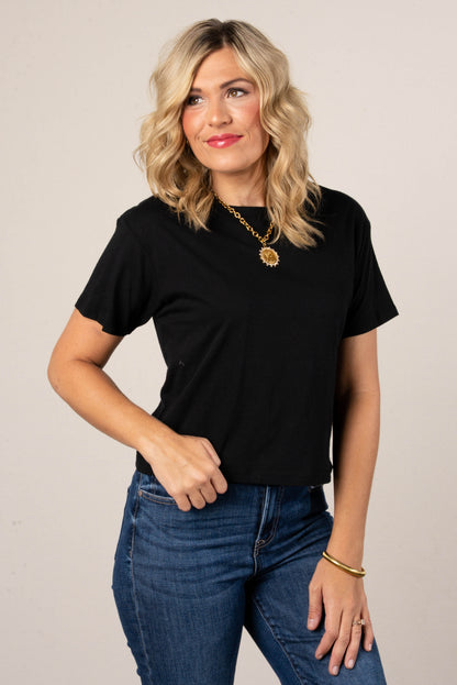 Cropped Cotton T-Shirt *Final Sale*