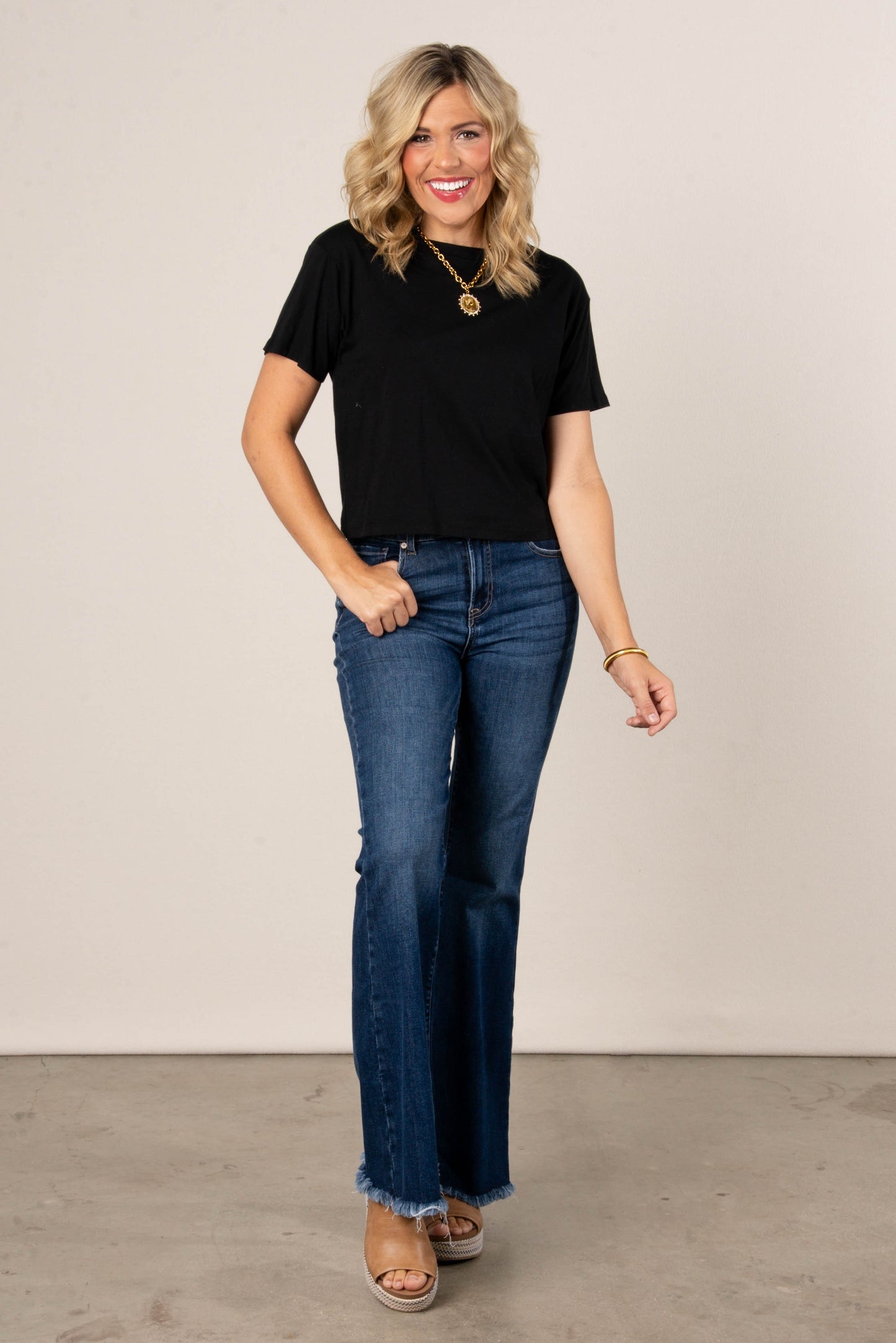 Cropped Cotton T-Shirt *Final Sale*