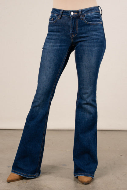 Lovervet by VERVET | Kacie Mid Rise Flare Jeans