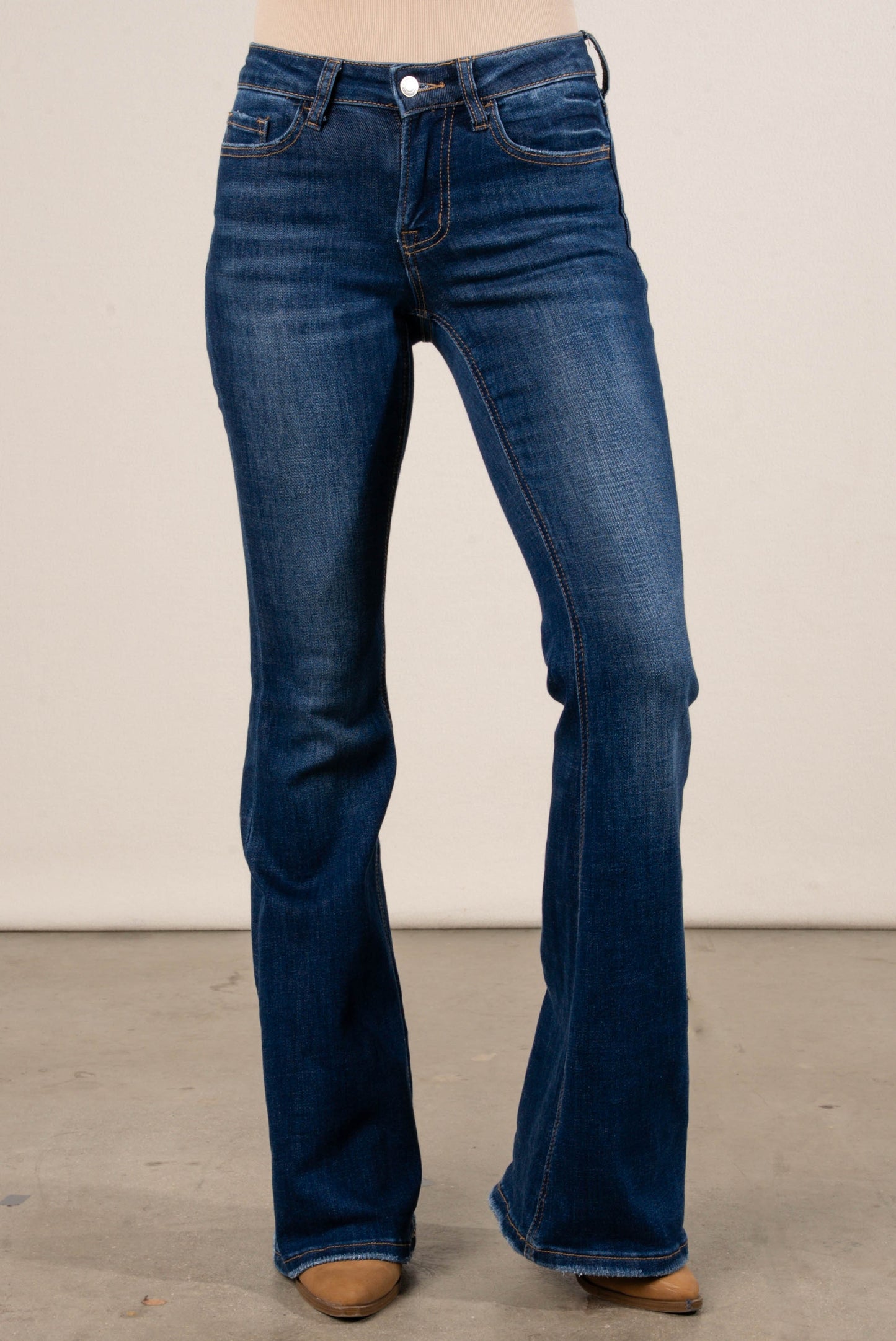 Lovervet by VERVET | Kacie Mid Rise Flare Jeans