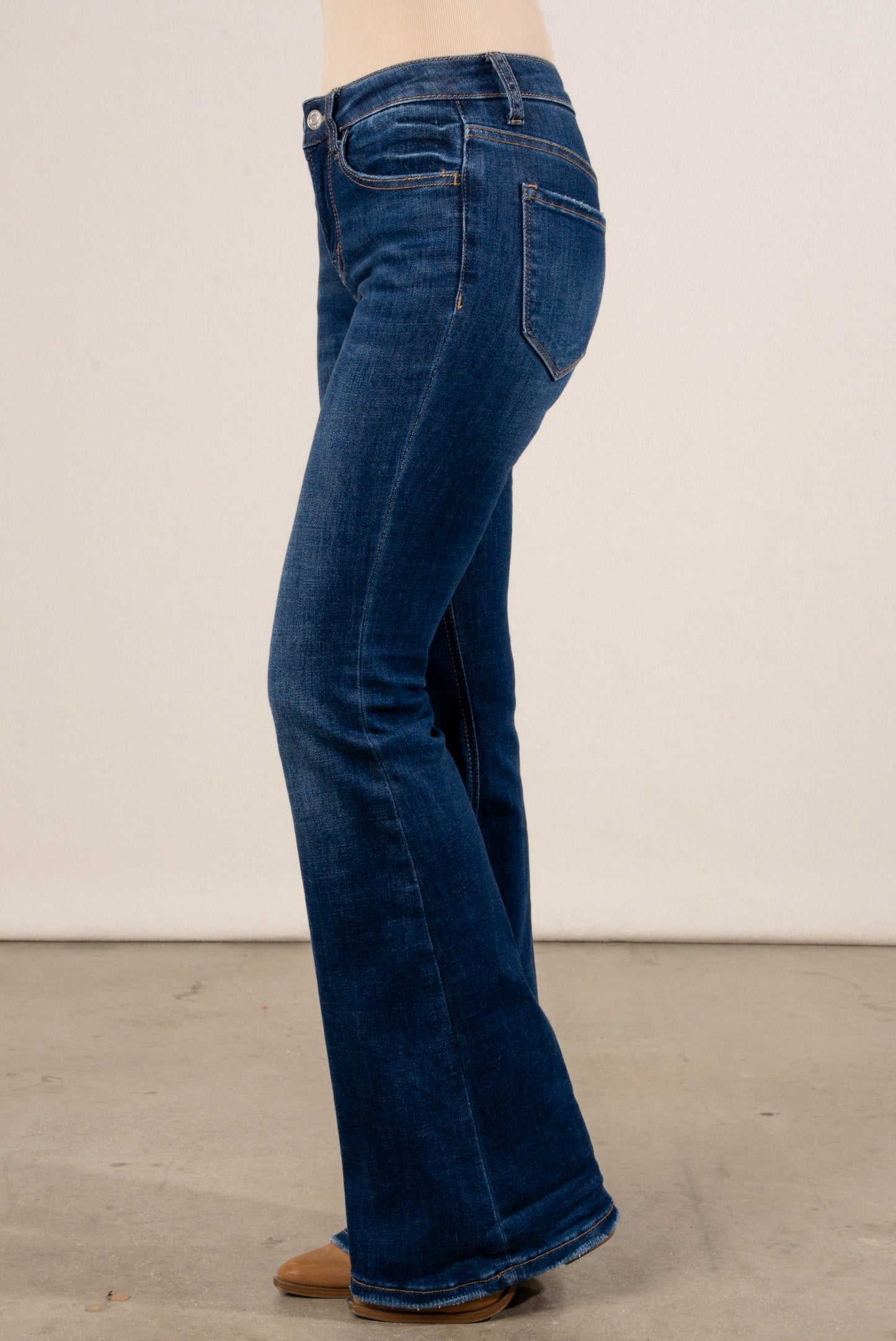 Lovervet by VERVET | Kacie Mid Rise Flare Jeans