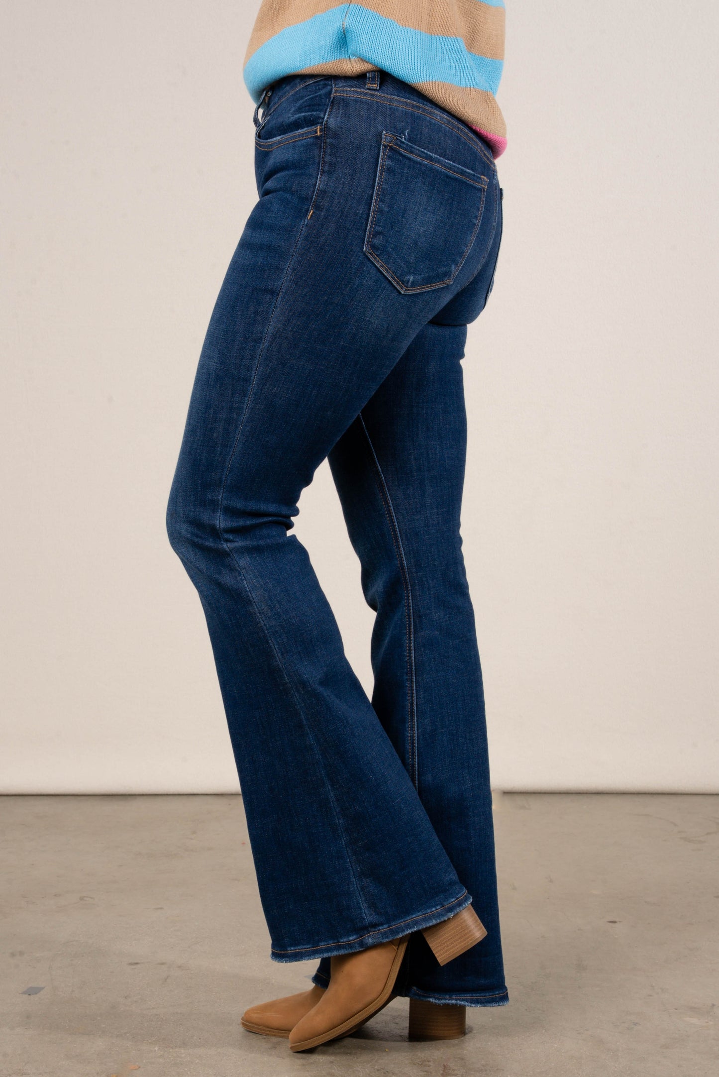 Lovervet by VERVET | Kacie Mid Rise Flare Jeans