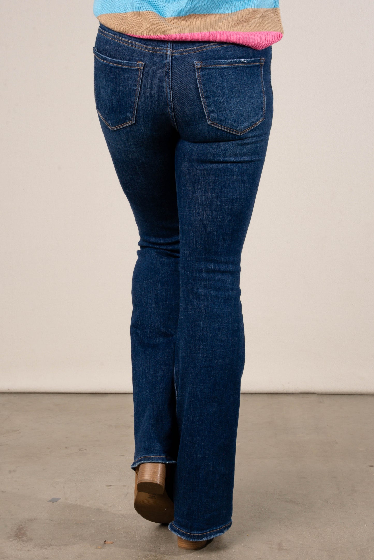 Lovervet by VERVET | Kacie Mid Rise Flare Jeans