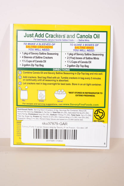 Savory Party Cracker Seasoning by Savory Fine Foods