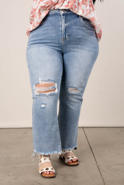 Risen High Rise Crop Flare Jeans *Final Sale*